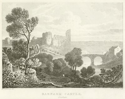 Barnard Castle, Durham (kaiverrus) tekijältä English School