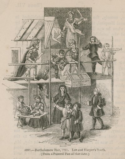 Bartolomeuksen messut, 1721; Lee ja Harpers Booth tekijältä English School