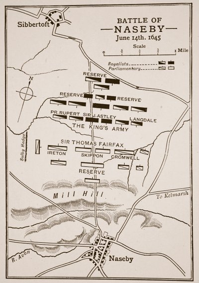 Nasebyn taistelu 14. kesäkuuta 1645 tekijältä English School
