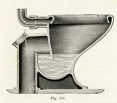 Baziers Patent Direct-Action Closet, 1870 tekijältä English School