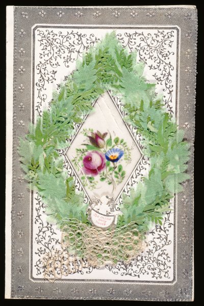 Be Mine Only Mine, ystävänpäiväkortti, n. 1830 (väri litho paperilla) tekijältä English School