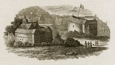 Bear Garden and Globe Theatre, Southwark, Lontoo, n. 1600 (kaiverrus) tekijältä English School