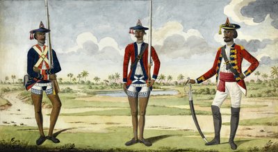 Bengalin armeijan joukot, n. 1785 tekijältä English School
