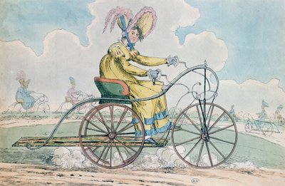 Kolmipyöräinen polkupyörä, naisten harrastus, 1819 tekijältä English School