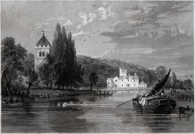 Bisham Abbey. (kaiverrus, n. 1850) tekijältä English School