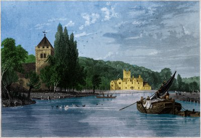 Bisham Abbey. (kaiverrus, n. 1850) tekijältä English School