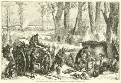 Kenraali Ducrotsin joukkojen bivouac Vincennesin metsässä, lokakuu 1870 tekijältä English School