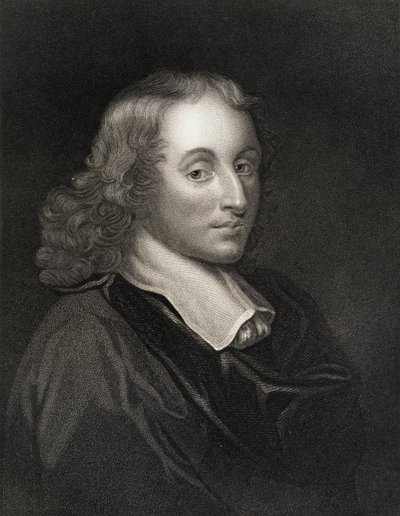 Blaise Pascal (1623-62) Gallery of Portraitsista, julkaistu vuonna 1833 tekijältä English School