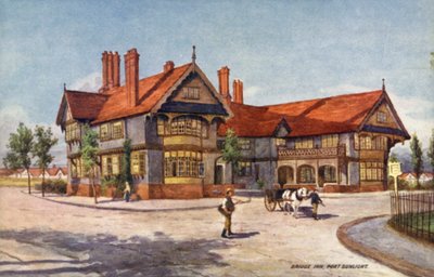 Bridge Inn, Port Sunlight (väri litho) tekijältä English School