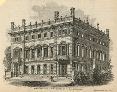 Bridgewater House, äskettäin pystytetty Earl of Ellesmere varten tekijältä English School