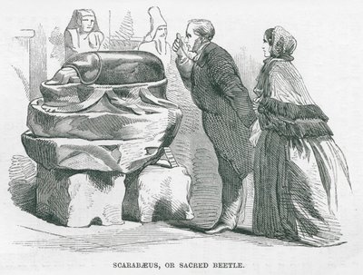 Britisches Museum: Skarabäus oder Heiliger Käfer (Gravur) von English School