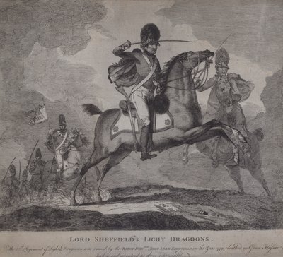 Lord Sheffieldin 22. kevyiden draguunien brittisotilaat tekijältä English School