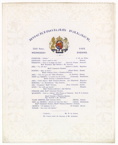 Buckinghamin palatsin konsertti, 23. kesäkuuta 1869 tekijältä English School