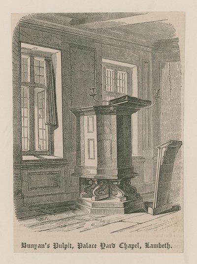 Bunyans Pulpit, Palace Yard Chapel, Lambeth tekijältä English School