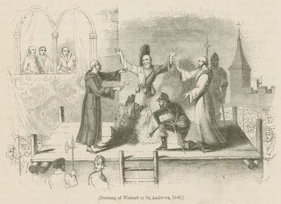 Wishartin polttaminen St. Andrewsissa, 1546 tekijältä English School
