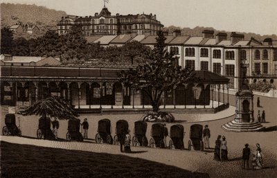 Buxton: Hot Baths and Colonnade (litho) tekijältä English School