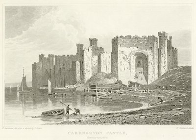 Caernarvonin linna, Caernarvonshire (kaiverrus) tekijältä English School