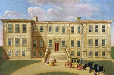 Calke Hall, Derbyshire, Sir Henry Harpurin kotipaikka, Baronet, n. 1734 tekijältä English School