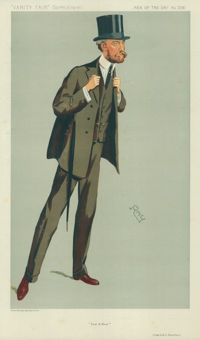 Kapteeni G S C Swinton, East and West, 24. heinäkuuta 1912, Vanity Fair -sarjakuva tekijältä English School
