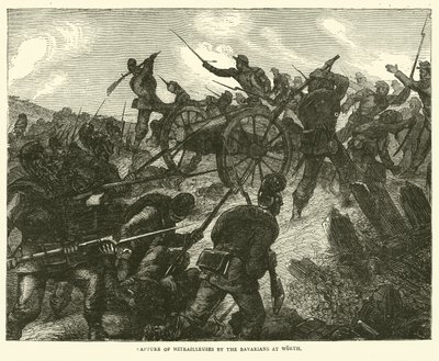 Baijerit valtasivat Mitrailleuksen Worthissa elokuussa 1870 tekijältä English School