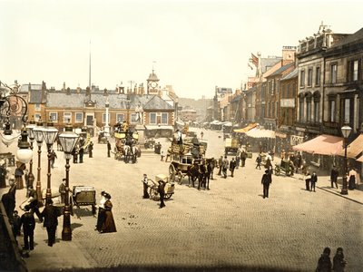 Carlisle Market Place (käsinvärinen kuva) tekijältä English School
