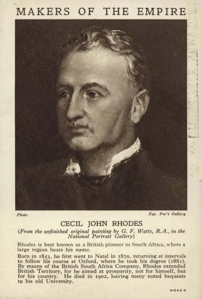 Cecil John Rhodes tekijältä English School