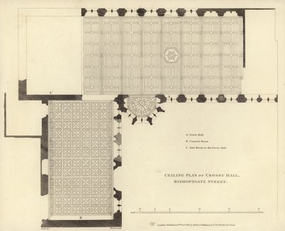 Crosby Hallin kattosuunnitelma tekijältä English School