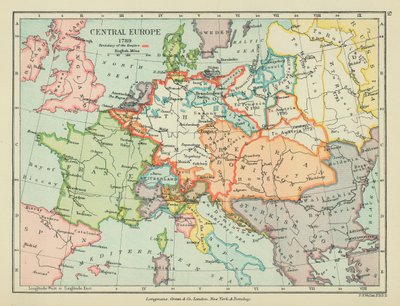 Keski-Eurooppa (värilliset litografiat) tekijältä English School
