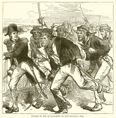 Blue-Jacketsin syyte New Orleansissa, 1815 tekijältä English School