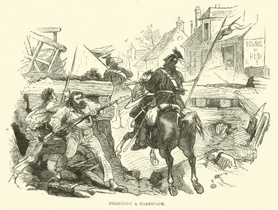 Barrikadin lataaminen, lokakuu 1870 tekijältä English School