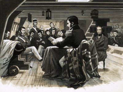 Charles Darwin purjehtii kohti Galapagossaaria tekijältä English School