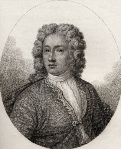 Charles Hamilton, kaiverrettu Geremian toimesta, kuvitus teoksesta "A catalogue of Royal and Noble Authors, Volume V", julkaistu 1806. tekijältä English School