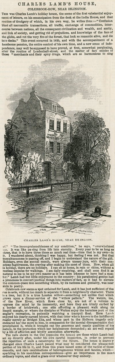 Charles Lambs House, lähellä Islingtonia tekijältä English School