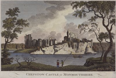 Chepstow Castle, Monmouthshire (värillinen kaiverrus) tekijältä English School