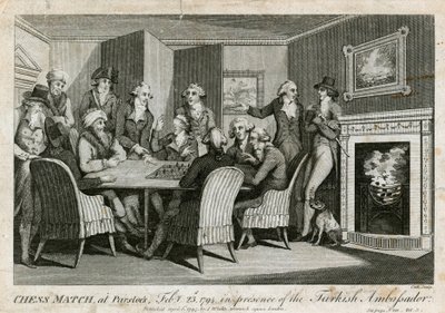 Shakkiottelu Parsloesissa, 23. helmikuuta 1794, Turkin suurlähettilään läsnäollessa tekijältä English School