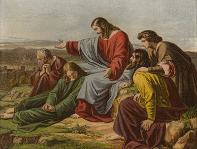 Kristus itki Jerusalemin yli (chromolitho) tekijältä English School