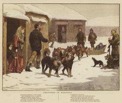 Joulu Manitobassa (chromolitho) tekijältä English School