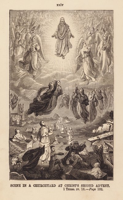 Kristuksen toinen tuleminen (kaiverrus) tekijältä English School