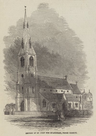 Pyhän Johannes Evankelistan kirkko, Penge Common (kaiverrus) tekijältä English School