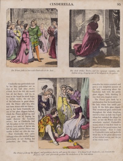 Cinderella (värillinen kaiverrus) tekijältä English School