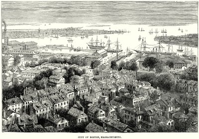 Bostonin kaupunki, Massachusetts (kaiverrus) tekijältä English School