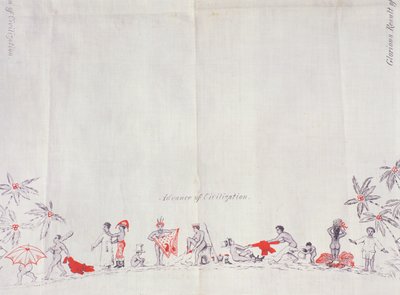 Fidžin sivilisaatio, 1879 (painatus puuvillalle) tekijältä English School