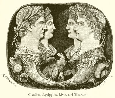 Claudius, Agrippina, Livia ja Tiberius tekijältä English School