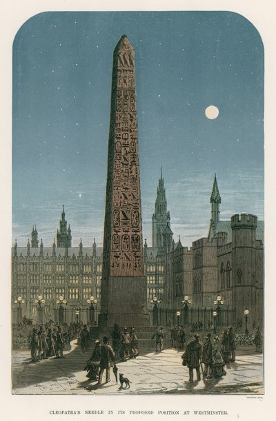 Cleopatras Needle ehdotuksessaan Westminsterissä tekijältä English School