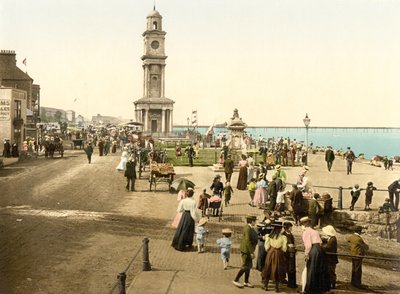 Kellotorni, Herne Bay (käsin värjätty valokuva) tekijältä English School