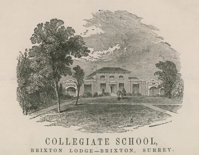 Collegiate School, Brixton Lodge, Brixton, Surrey tekijältä English School