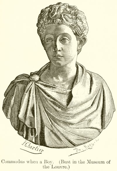 Commodus kun poika. (Rintakuva Louvren museossa) tekijältä English School