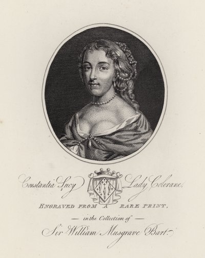 Constantia Lucy, Lady Colerane (kaiverrus) tekijältä English School