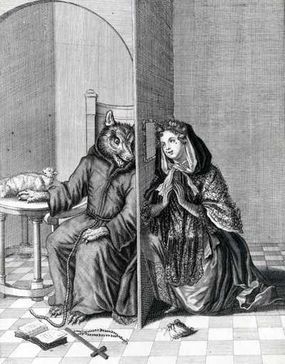 Muunna Angliam, tai se on typerä lammas, joka tekee susista hänen tunnustajansa, 1800-luku tekijältä English School