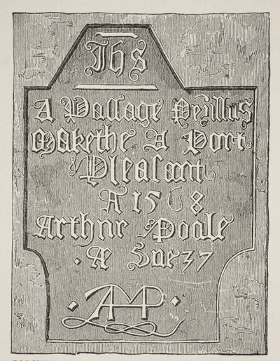 Kopio Arthur Poolen kaiverruksesta tornissa sijaitsevan vankisellin seinälle, 1568 tekijältä English School